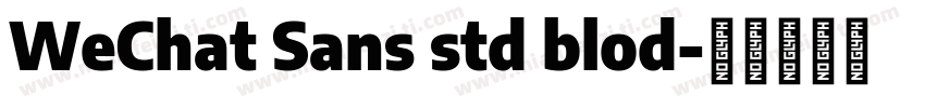 WeChat Sans std blod字体转换